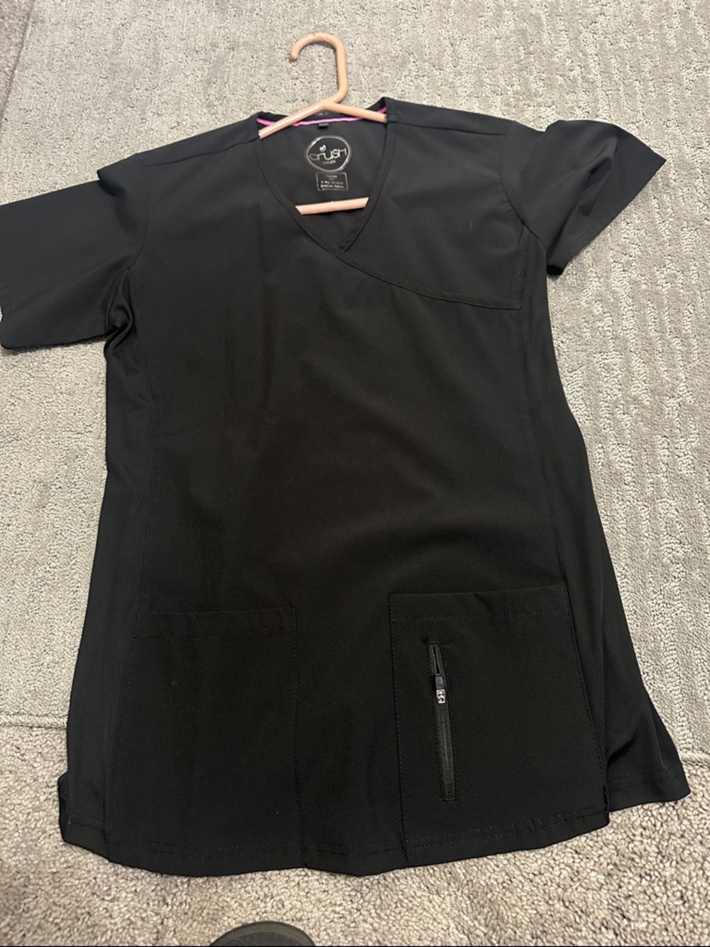 All Black Medical Set with  Zip Pocket on top